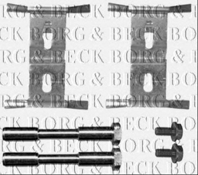 BORG & BECK bbk1419 -  Комплектующие, колодки дискового тормоза